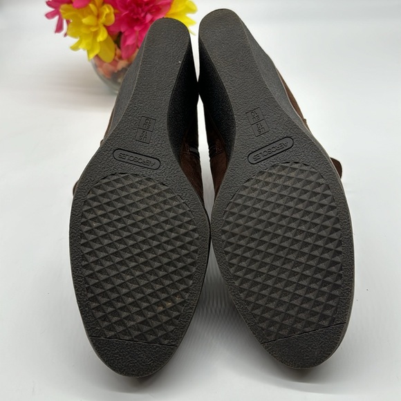 Aerosoles Brown Suede Wedge Ankle Boots Size 12 MCA6421K - Picture 6 of 7